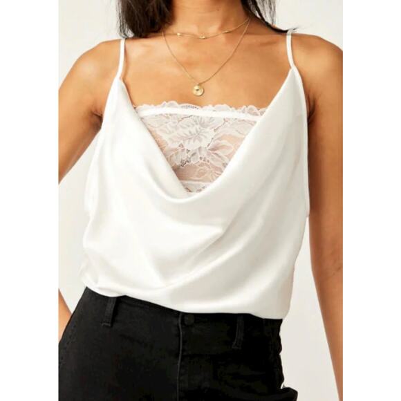 NWT Intimately Free people Double Date Bodysuit in Ivory Combo - Size M - Picture 4 of 12